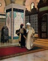 Après la prière arabe peintre Rudolf Ernst islamique